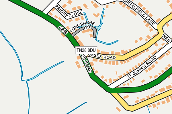 TN28 8DU map - OS OpenMap – Local (Ordnance Survey)
