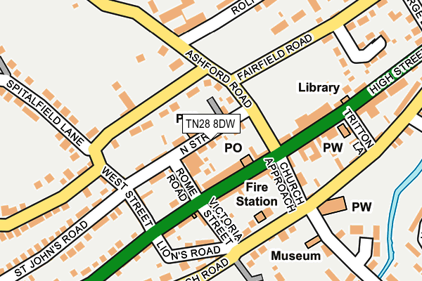 TN28 8DW map - OS OpenMap – Local (Ordnance Survey)