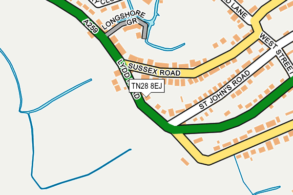 TN28 8EJ map - OS OpenMap – Local (Ordnance Survey)