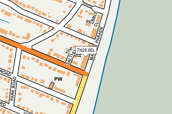 TN28 8EL map - OS OpenMap – Local (Ordnance Survey)