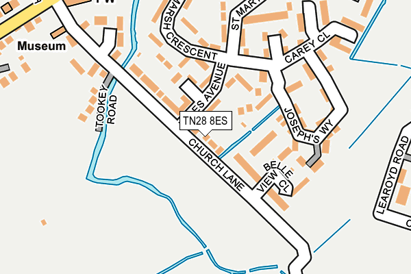 TN28 8ES map - OS OpenMap – Local (Ordnance Survey)