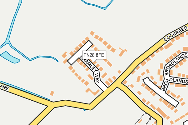 TN28 8FE map - OS OpenMap – Local (Ordnance Survey)