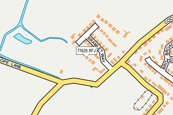 TN28 8FJ map - OS OpenMap – Local (Ordnance Survey)