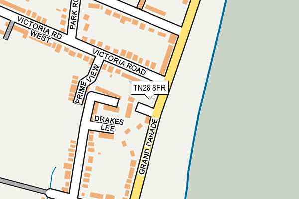 TN28 8FR map - OS OpenMap – Local (Ordnance Survey)
