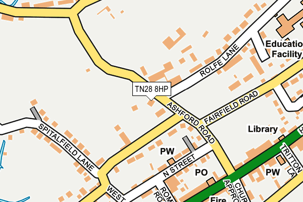 TN28 8HP map - OS OpenMap – Local (Ordnance Survey)