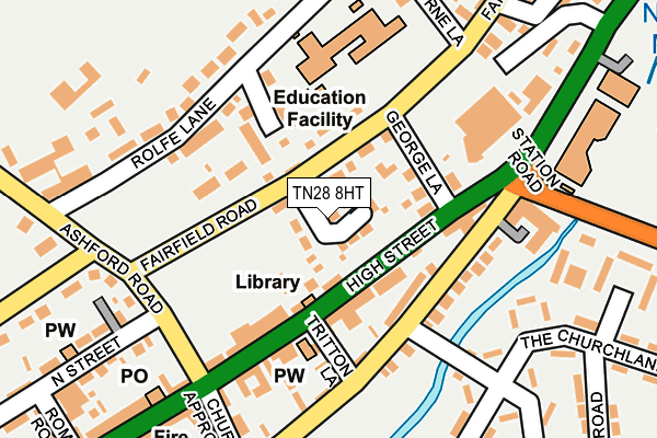 TN28 8HT map - OS OpenMap – Local (Ordnance Survey)