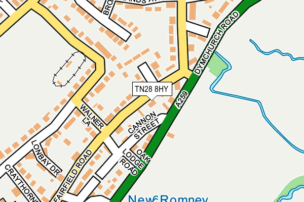 TN28 8HY map - OS OpenMap – Local (Ordnance Survey)