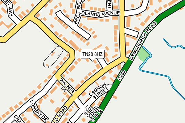 TN28 8HZ map - OS OpenMap – Local (Ordnance Survey)