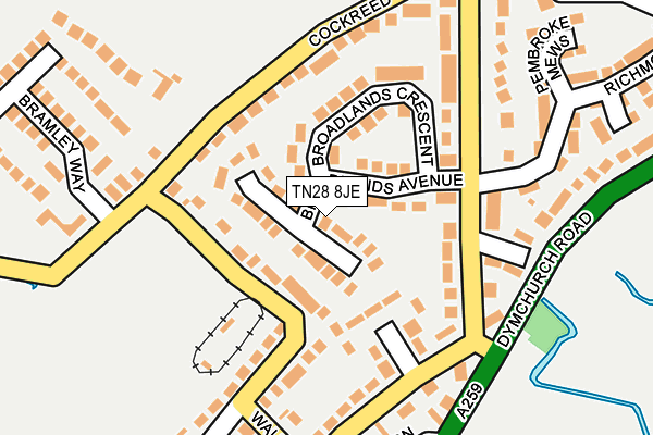 TN28 8JE map - OS OpenMap – Local (Ordnance Survey)