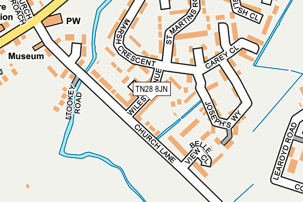 TN28 8JN map - OS OpenMap – Local (Ordnance Survey)