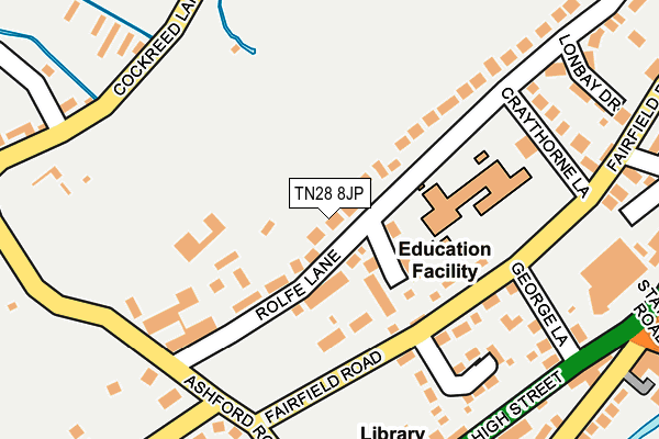TN28 8JP map - OS OpenMap – Local (Ordnance Survey)