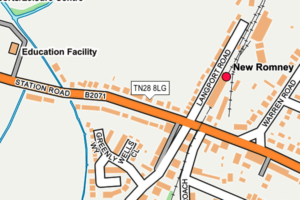 TN28 8LG map - OS OpenMap – Local (Ordnance Survey)