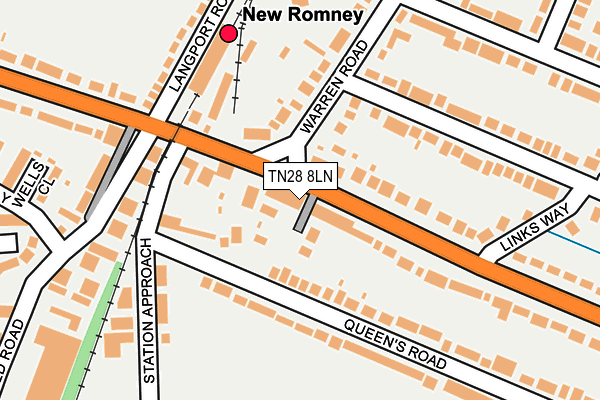 TN28 8LN map - OS OpenMap – Local (Ordnance Survey)