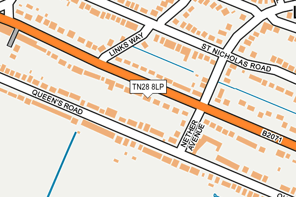 TN28 8LP map - OS OpenMap – Local (Ordnance Survey)