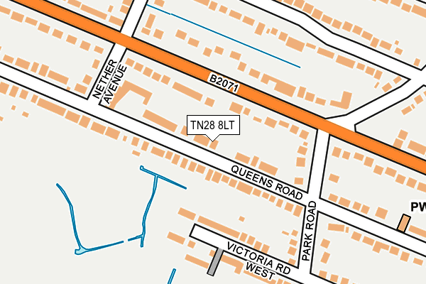 TN28 8LT map - OS OpenMap – Local (Ordnance Survey)