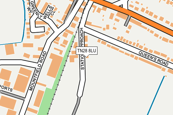 TN28 8LU map - OS OpenMap – Local (Ordnance Survey)