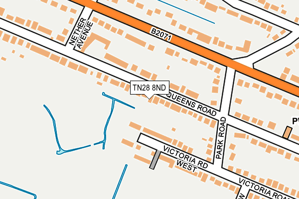 TN28 8ND map - OS OpenMap – Local (Ordnance Survey)