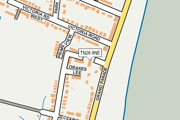 TN28 8NE map - OS OpenMap – Local (Ordnance Survey)