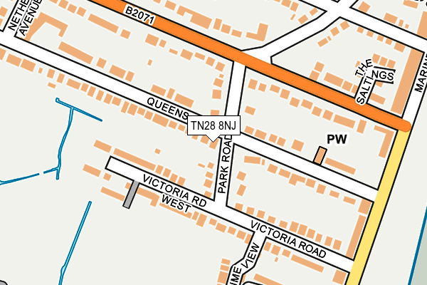 TN28 8NJ map - OS OpenMap – Local (Ordnance Survey)
