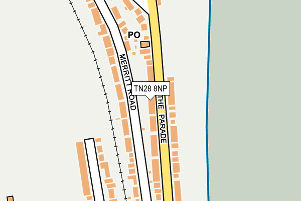 TN28 8NP map - OS OpenMap – Local (Ordnance Survey)