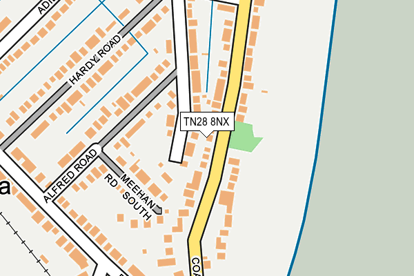 TN28 8NX map - OS OpenMap – Local (Ordnance Survey)