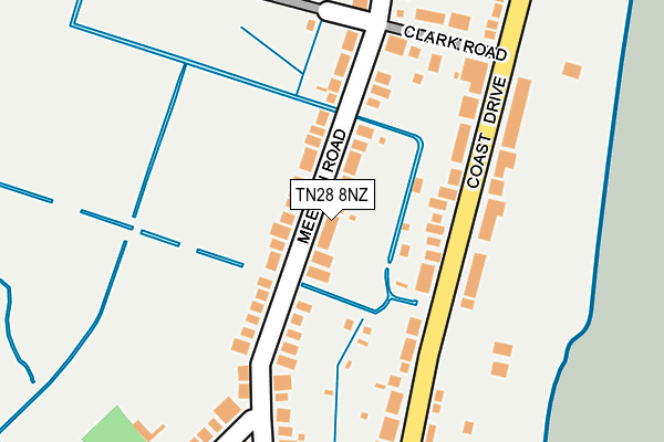 TN28 8NZ map - OS OpenMap – Local (Ordnance Survey)