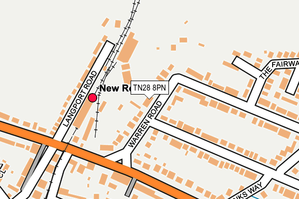 TN28 8PN map - OS OpenMap – Local (Ordnance Survey)