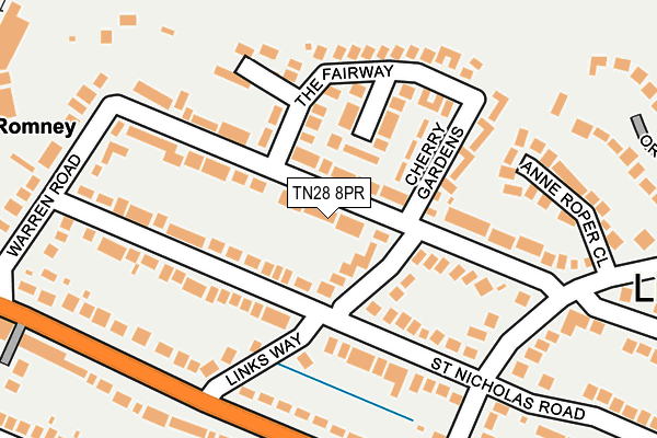 TN28 8PR map - OS OpenMap – Local (Ordnance Survey)