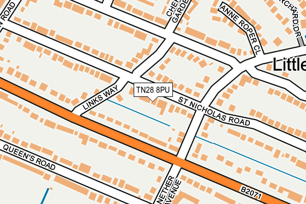 TN28 8PU map - OS OpenMap – Local (Ordnance Survey)