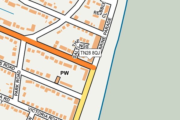 TN28 8QJ map - OS OpenMap – Local (Ordnance Survey)
