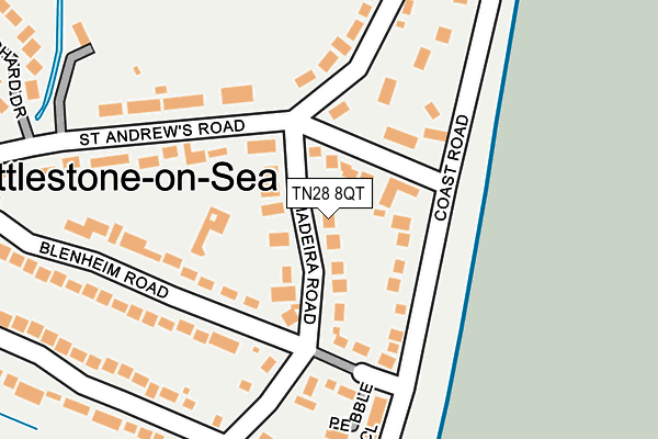 TN28 8QT map - OS OpenMap – Local (Ordnance Survey)
