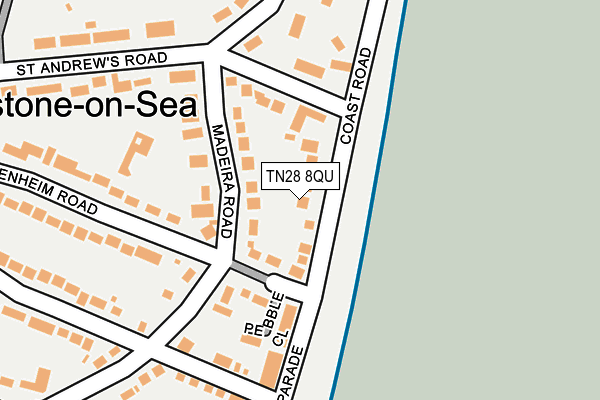 TN28 8QU map - OS OpenMap – Local (Ordnance Survey)