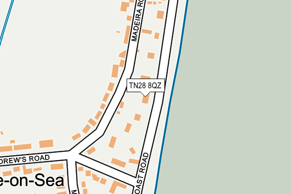 TN28 8QZ map - OS OpenMap – Local (Ordnance Survey)