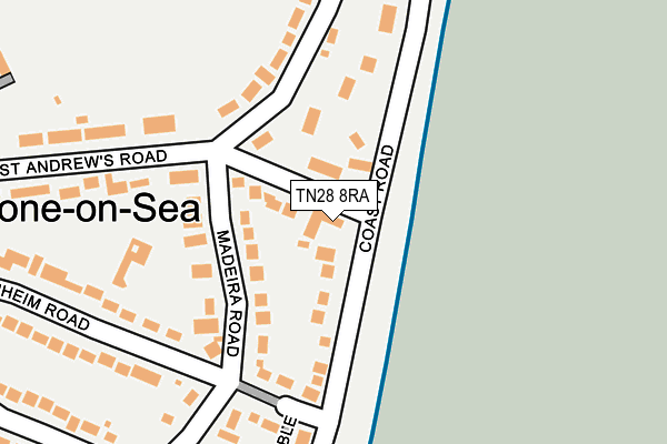 TN28 8RA map - OS OpenMap – Local (Ordnance Survey)