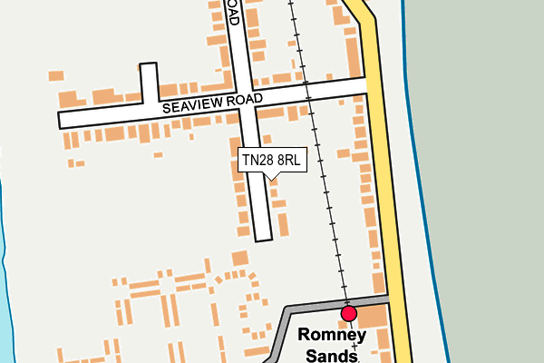 TN28 8RL map - OS OpenMap – Local (Ordnance Survey)