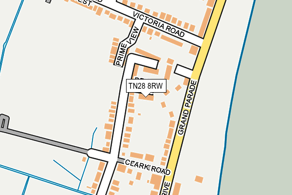 TN28 8RW map - OS OpenMap – Local (Ordnance Survey)