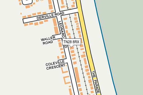 TN28 8RX map - OS OpenMap – Local (Ordnance Survey)