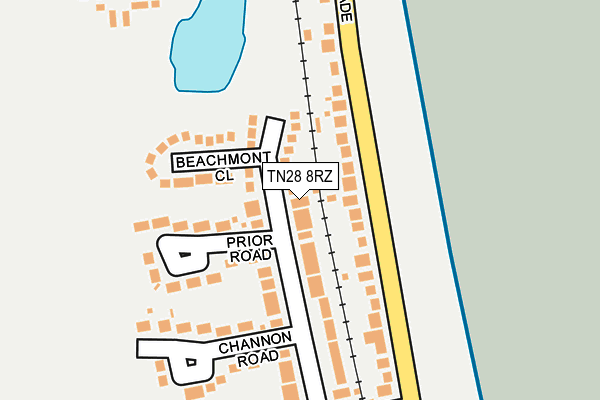 TN28 8RZ map - OS OpenMap – Local (Ordnance Survey)