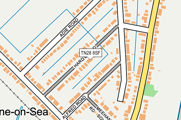 TN28 8SF map - OS OpenMap – Local (Ordnance Survey)