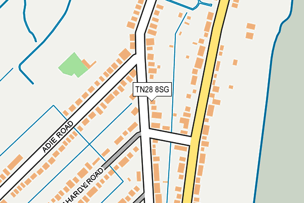 TN28 8SG map - OS OpenMap – Local (Ordnance Survey)