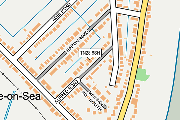TN28 8SH map - OS OpenMap – Local (Ordnance Survey)