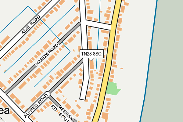 TN28 8SQ map - OS OpenMap – Local (Ordnance Survey)