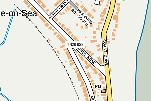 TN28 8SS map - OS OpenMap – Local (Ordnance Survey)