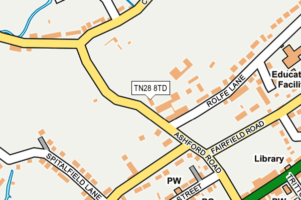 TN28 8TD map - OS OpenMap – Local (Ordnance Survey)