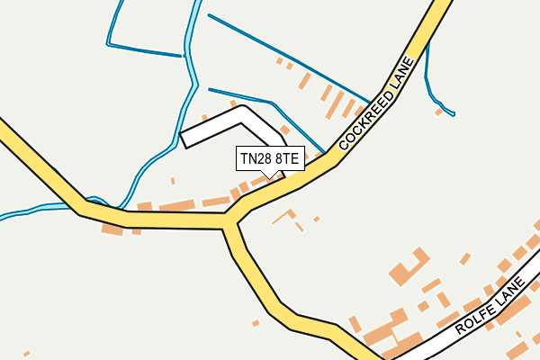 TN28 8TE map - OS OpenMap – Local (Ordnance Survey)