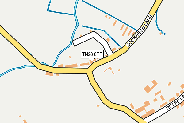 TN28 8TF map - OS OpenMap – Local (Ordnance Survey)