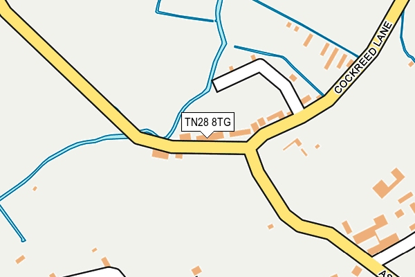 TN28 8TG map - OS OpenMap – Local (Ordnance Survey)