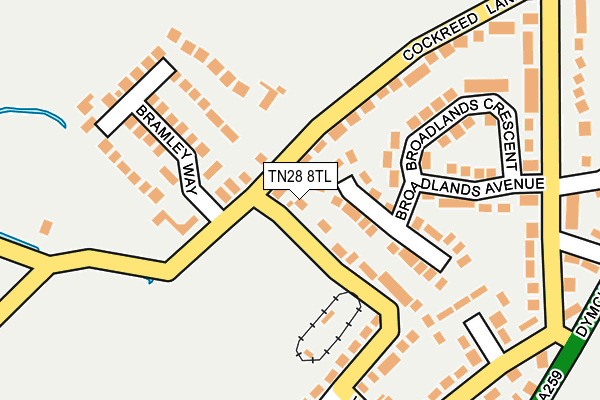 TN28 8TL map - OS OpenMap – Local (Ordnance Survey)
