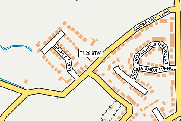 TN28 8TW map - OS OpenMap – Local (Ordnance Survey)