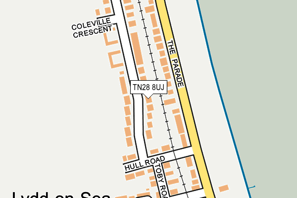 TN28 8UJ map - OS OpenMap – Local (Ordnance Survey)